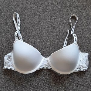 H&M White Padded Bra 34A